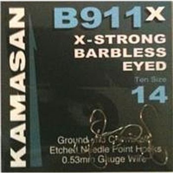 Kamasan B911X Barbless Eyed Hooks 1