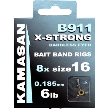 Kamasan B911 X-Strong Barbless Bait Band Rigs 1