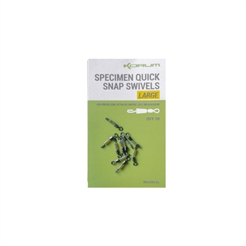 Korum Specimen Quick Snap Swivels Small / Medium  1